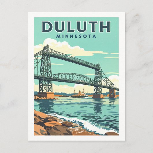 Carte Postale Vintage Duluth Minnesota (Devant)