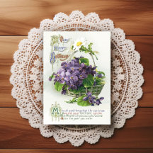 Vintage Early 1900's Birthday Greeting Postcard