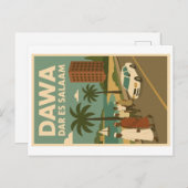 Carte postale vintage - Eats Africa (Devant / Derrière)