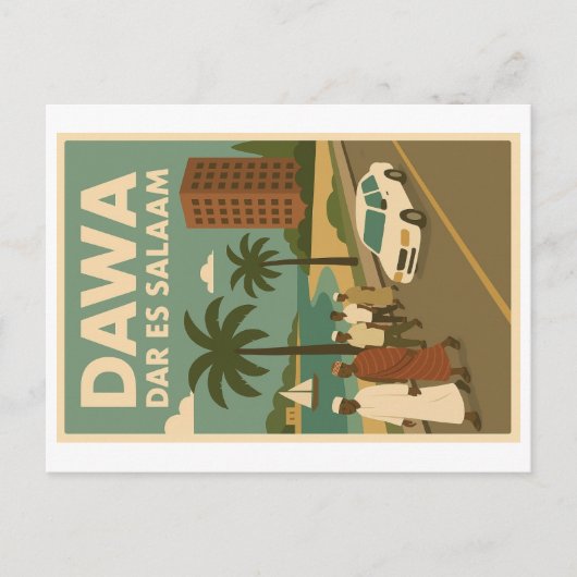 Carte postale vintage - Eats Africa (Devant)