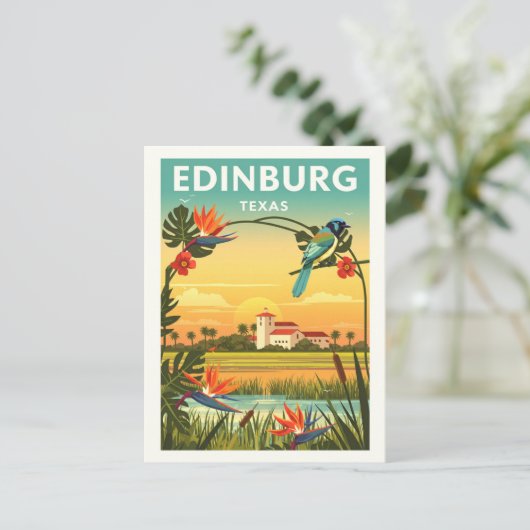 Carte Postale Vintage Edinburg Texas (Debout devant)