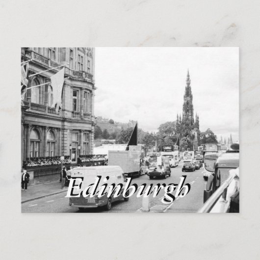 Carte postale vintage Edinburgh City Scotland (Devant)