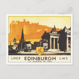 Carte Postale Vintage Edinburgh LNER