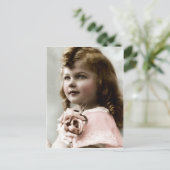 Carte postale vintage édouardienne victorienne à t (Debout devant)