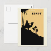 Carte Postale Vintage Egypt Camel Desert Travel (Devant / Derrière)
