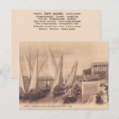 Carte Postale Vintage Egypt, Ouverture de Nile Bridge (Devant / Derrière)