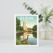 Carte Postale Vintage Elgin Illinois (Debout devant)