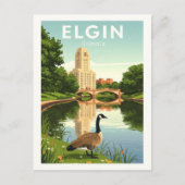 Carte Postale Vintage Elgin Illinois (Devant)