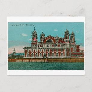 Carte Postale Vintage Ellis Island, New York