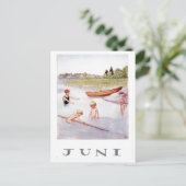 Carte postale vintage Elsa Beskow June (Debout devant)