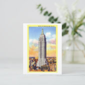 Carte postale vintage Empire State Building (Debout devant)