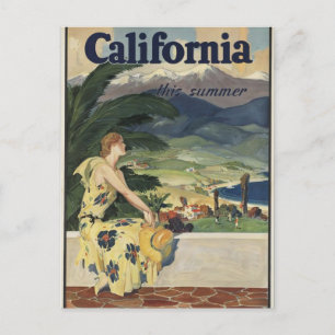 Carte postale vintage en Californie