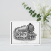 Carte Postale vintage Engraving Train (Debout devant)