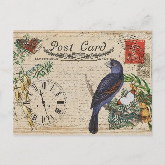 CARTE POSTALE VINTAGE EPHEMERA (Devant)