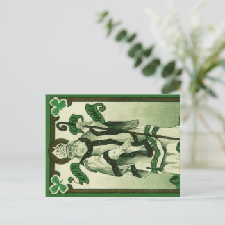 Carte Postale Vintage - Erin Go Bragh - Vœux de la Saint-Patrick