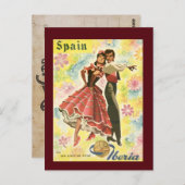 Carte postale vintage Espagne Travel (Devant / Derrière)