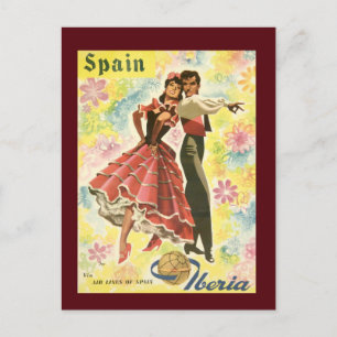 Carte postale vintage Espagne Travel