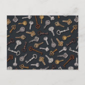 Carte Postale Vintage et Antique Keys (Devant)