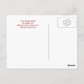 Carte postale vintage, Eustis, Floride (Dos)