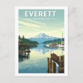 Carte Postale Vintage Everett Washington (Devant)