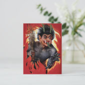 Carte Postale Vintage Evil Krampus (Debout devant)