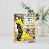 Carte Postale Vintage : Exposition internationale de Madrid, 189 (Debout devant)