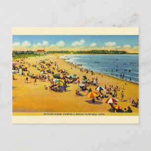 Carte postale vintage Fairfield Beach Connecticut