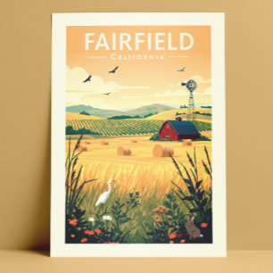 Carte Postale Vintage Fairfield Californie