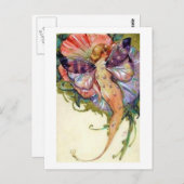 Carte postale vintage Fairy (Devant / Derrière)