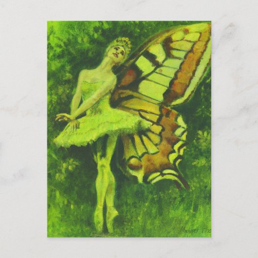 Carte postale vintage Fairy Dancer (Devant)