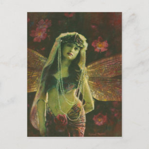 Carte Postale Vintage Fairy Nymph Postcard