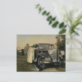 Carte postale vintage famille américaine (Debout devant)