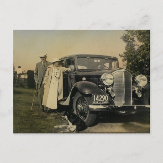 Carte postale vintage famille américaine (Devant)