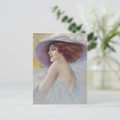 Carte Postale Vintage Fancy Branchée Lady (23) (Debout devant)
