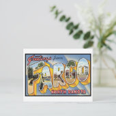 Carte Postale Vintage Fargo, North Dakota (Debout devant)