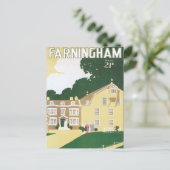 Carte Postale Vintage Farningham Angleterre (Debout devant)