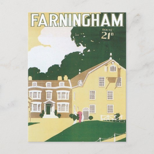 Carte Postale Vintage Farningham Angleterre (Devant)