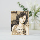 Carte Postale Vintage femme (Debout devant)