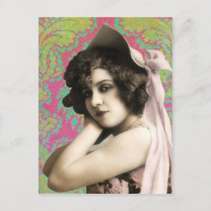 Carte Postale Vintage femme