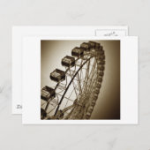 Carte Postale Vintage Ferris Wheel (Devant / Derrière)