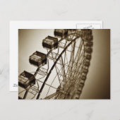 Carte Postale Vintage Ferris Wheel (Devant / Derrière)