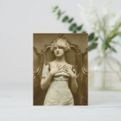 Carte Postale Vintage fille glamour (Debout devant)