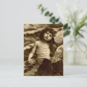 Carte postale vintage Fille Sirène (Debout devant)