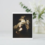 Carte Postale Vintage fille tzigane avec cheval (Debout devant)