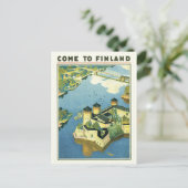 Carte postale vintage Finlande (Debout devant)