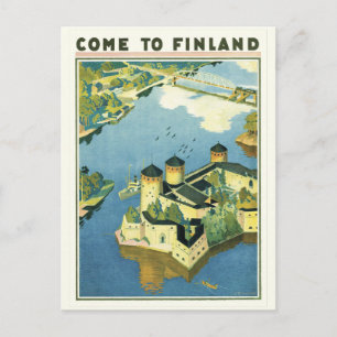 Carte postale vintage Finlande