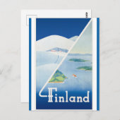 Carte Postale Vintage Finlande Finlande Voyages (Devant / Derrière)