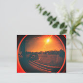 Carte postale vintage Fisheye Lens (Debout devant)
