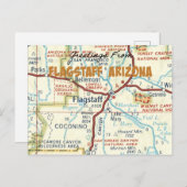 Carte postale Vintage Flagstaff Arizona (Devant / Derrière)