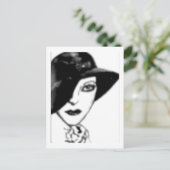 Carte postale vintage - Flapper (Debout devant)